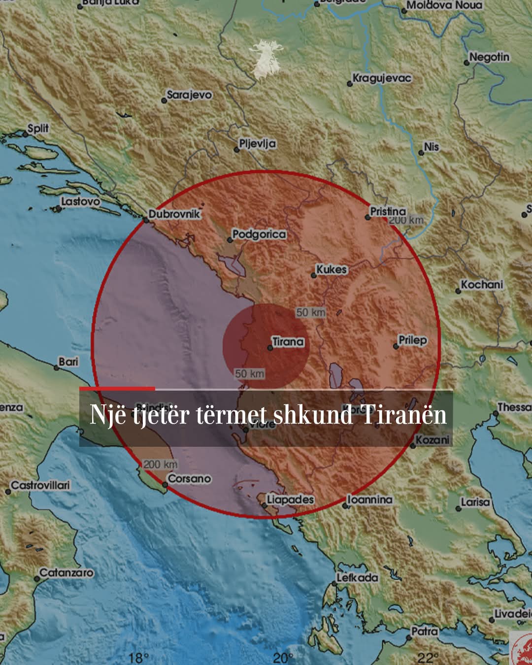 Tjetër tërmet në Tiranë Tjetër tërmet në Tiranë