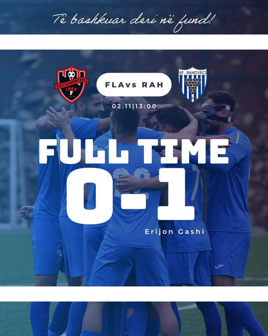 KF Rahoveci triumfon ndaj Flamurtarit në Prishtinë, vazhdon seria fituese e skuadrës së Senad Alirifës
